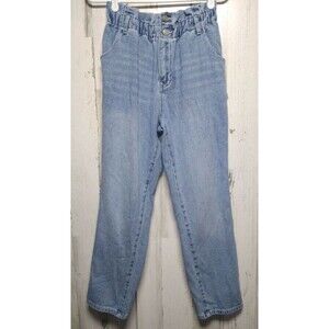 PacSun Light High Waisted Mom Jeans Size 28 Paper Bag